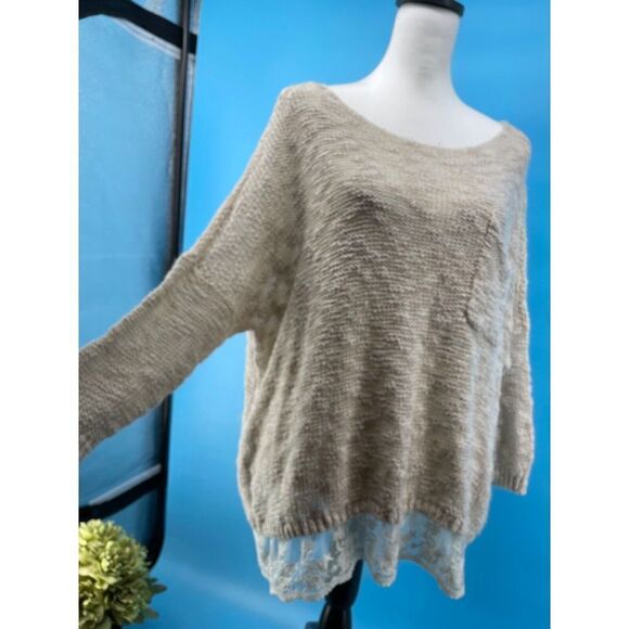 A&F Lightweight Sweater Womens Medium‎ / Large Oversized Lagenlook Boho Fairy - Picture 1 of 8